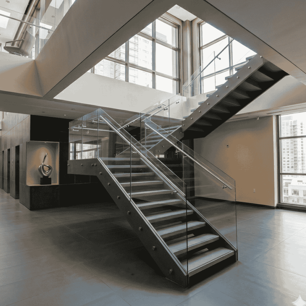 Luxury glass railing project in Riyadh since 2012